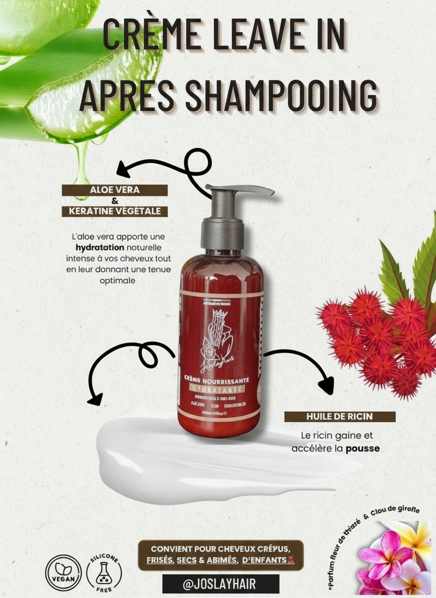 Cream nourissante après shampooing/leave in